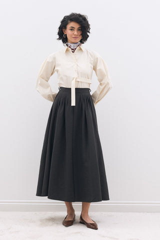 Çok Pileli Etek Antrasit