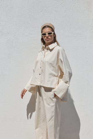 Liv Poplin Gömlek Vanilya