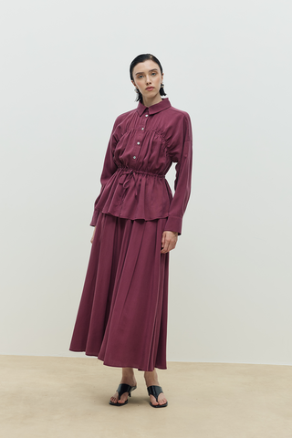 Palm Etekli Takım Mürdüm