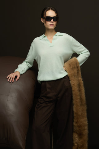 Monica Palazzo Pantolon Kahverengi