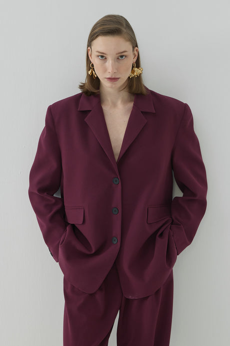 Arwen Blazer Ceket Mürdüm