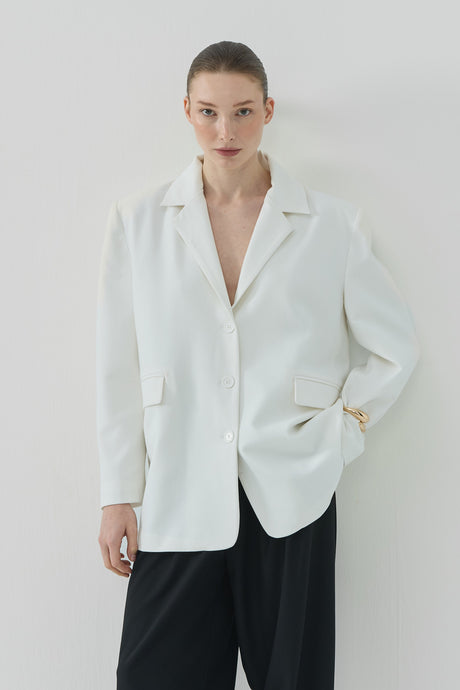 Arwen Blazer Ceket Ekru