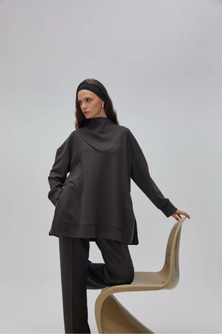 Oyşo Yandan Fermuarlı Takım Antrasit