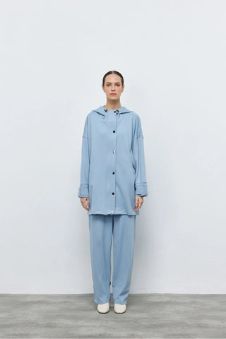 Poly Fermuarlı Oyşo Takım Mavi