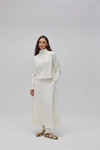 Mai Oyşo Etekli Takım Beyaz