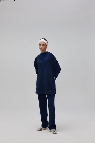 Oyşo Yandan Fermuarlı Takım Lacivert