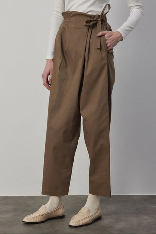 Önü Kapaklı Stil Pantolon Haki