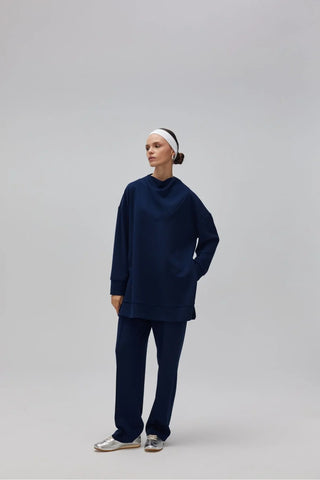 Oyşo Yandan Fermuarlı Takım Lacivert