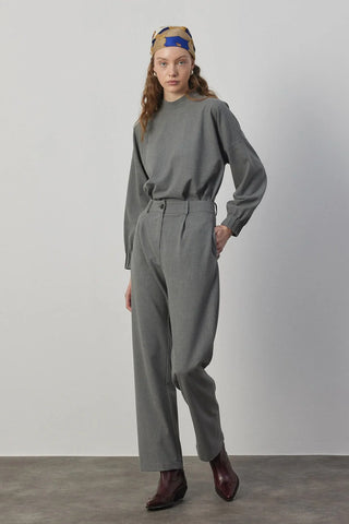 Puala Üçlü Takım Melanj Gri