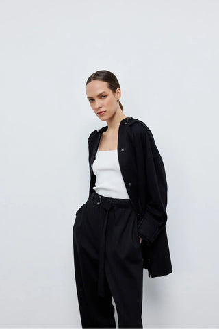 Poly Fermuarlı Oyşo Takım Siyah