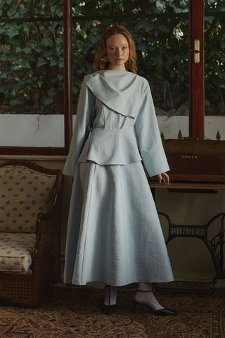 Olin Seyyar Kemerli Elbise Bebe Mavi