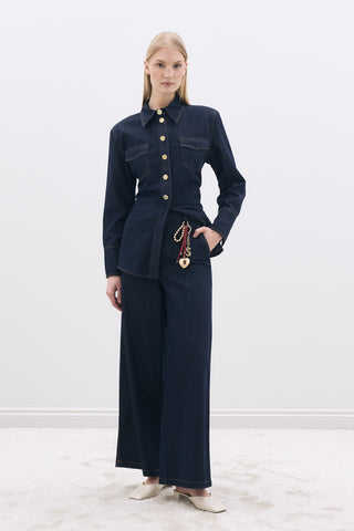 Denim Pantolon Lacivert
