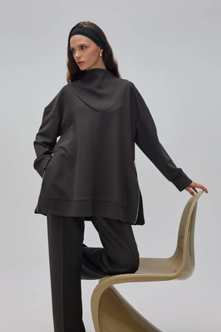 Oyşo Yandan Fermuarlı Takım Antrasit