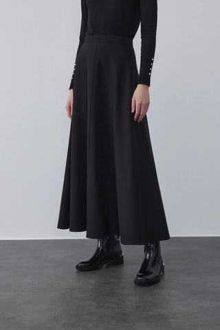 Bambu Kloş Etek Siyah