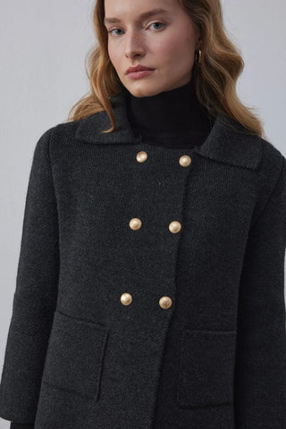 Kruvaze Cozy Hırka Antrasit