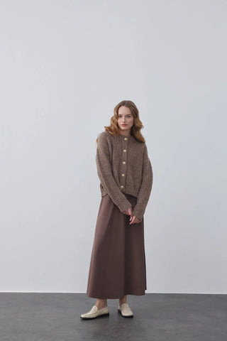 Bambu Kloş Etek Vizon