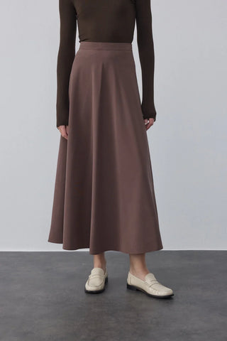 Bambu Kloş Etek Vizon