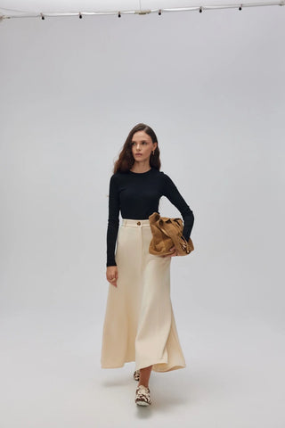 Scuba Volkani Kloş Etek Krem