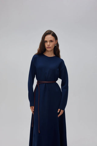 Oyşo Atina Elbise Lacivert