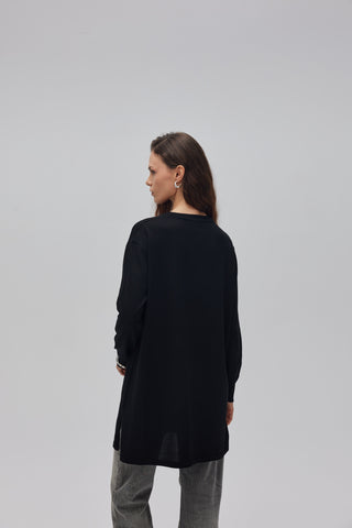 Triko Tunik Siyah
