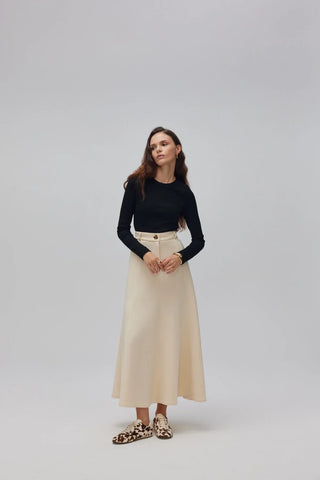 Scuba Volkani Kloş Etek Krem