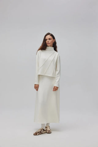 Mai Oyşo Etekli Takım Beyaz