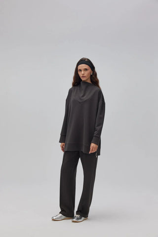 Oyşo Yandan Fermuarlı Takım Antrasit