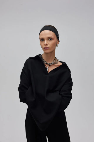 Polo Yaka Oyşo Takım Siyah