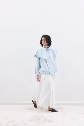 Seyyar Yakalı Ceket Bebe Mavi