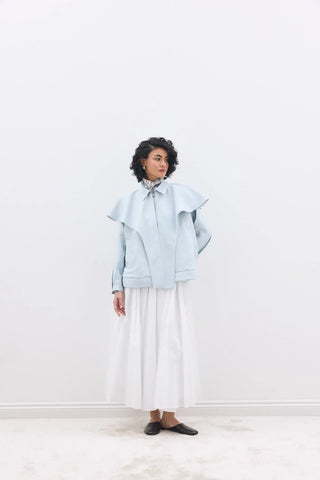 Seyyar Yakalı Ceket Bebe Mavi