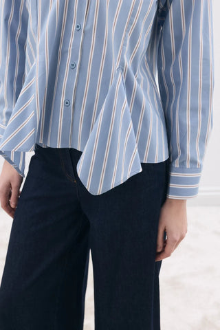 Gody Gömlek Mavi Çizgili