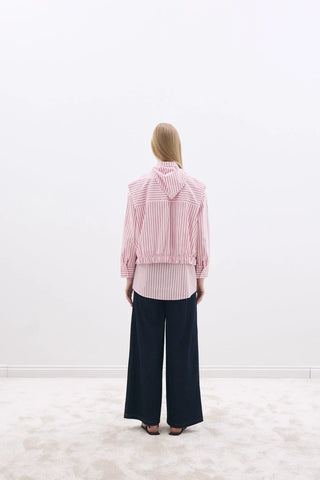 Layer Gömlek Pembe Çizgili
