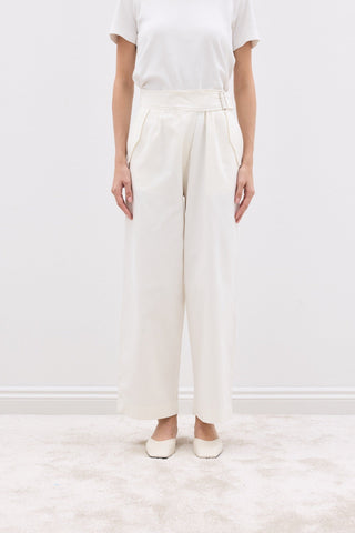 Gabardin Pantolon Beyaz