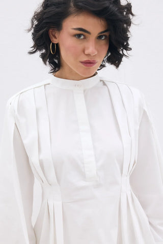 Pelerin Gömlek Beyaz