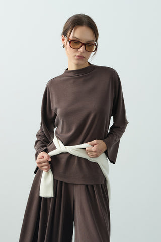 Soe Oversize Tunik Kahverengi