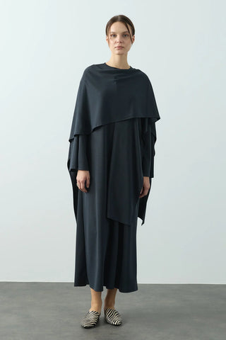 Trec Geniş Kollu Uzun Elbise Antrasit