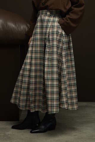 Remo Pileli Etek Ekose