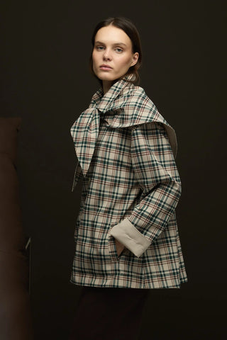 Alba Çift Taraflı Trençkot Taş