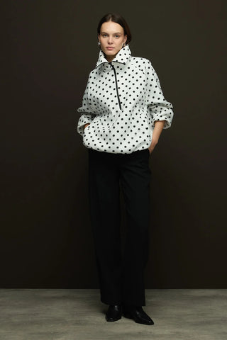 Light Puantiyeli Fermuarlı Sweat