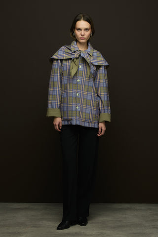 Alba Çift Taraflı Trençkot Haki Yeşil