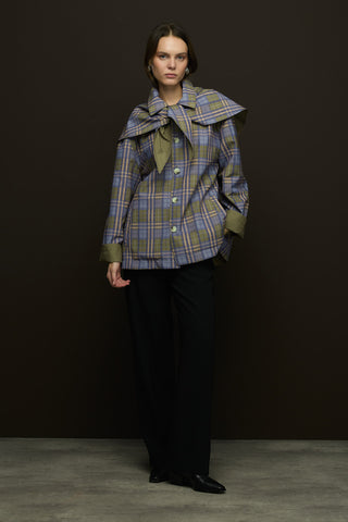 Alba Çift Taraflı Trençkot Haki Yeşil