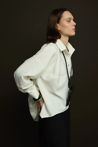 Sienna Manşetli Gömlek Ekru