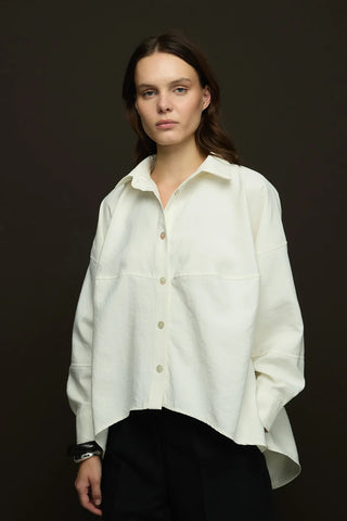 Sienna Manşetli Gömlek Ekru