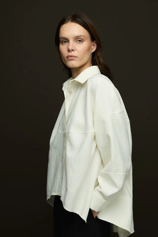 Sienna Manşetli Gömlek Ekru