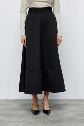 Scuba Kloş Etek Siyah