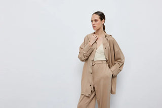 Poly Fermuarlı Oyşo Takım Camel