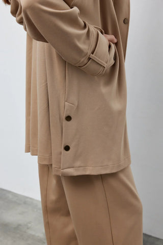 Poly Fermuarlı Oyşo Takım Camel