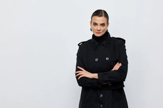 Ceket Yelek İkili Trençkot Siyah