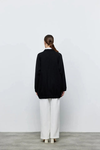 Bomber Tüvit Fermuarlı Ceket Siyah