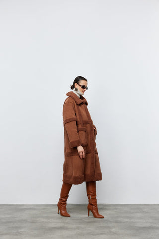 Kürk Kaban Kahverengi